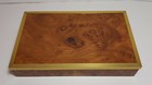 Scatola Vintage Design Gabriella Crespi Ottone Radica Modernariato Barbi Rosso