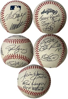 Béisbol firmado por los Dodgers de Los Ángeles OFC MLB 11 sigs Beckett-Jarrin/Garvey/Yeager Foto 1 de 4