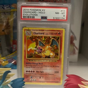 2016 Pokemon XY Charizard Holo Evolutions 11/108 PSA 8 - Bild 1 von 1