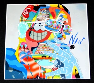 NAV SIGNED DEMONS PROTECTED BY ANGLES 12X12 ALBUM COVER HIP HOP RAPPER!!! - Picture 1 of 1