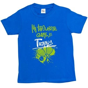Camiseta de tenis My Favourite Game Is para niños 1Tee - Imagen 1 de 25