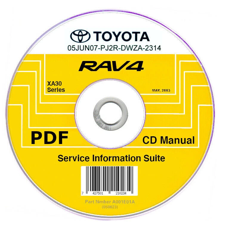Toyota RAV4 (2006-2013) Manual De Taller En Cd - Imagen 1 de 4