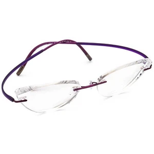 Gafas Silhouette 5523 70 4140 Titan púrpura marco sin montura Austria 53[]19 150 - Imagen 1 de 7