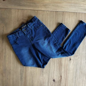 Cat & Jack Pants Jeggings Stretch Dark Wash Jeans Kids Size M Girls 8 - Picture 1 of 7