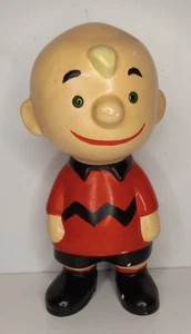 Vintage 9" Hungerford Ceramic Charlie Brown Hand Painted Peanuts Figure - Picture 1 of 6