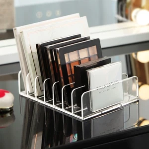 Clear Plastic Cosmetic Organizer - 7-Slot for Powder Displays - Picture 1 of 20