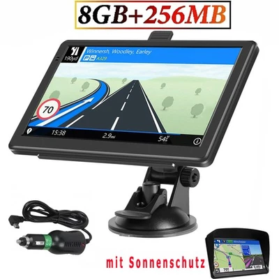 7 Zoll GPS Navi Navigation für Auto LKW PKW Navigationsgerät 8G+256MB EU Karten - Bild 1 von 4