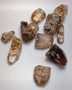 TOPAZ: 10 piece lot of gem crystals from Mexico - Picture 1 of 10