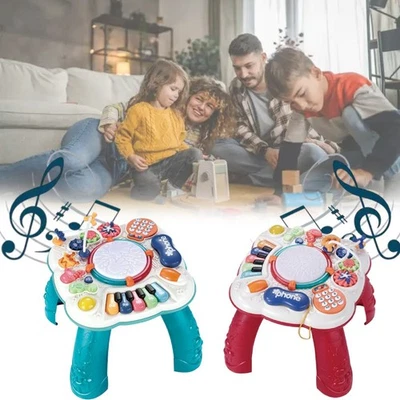Tavolo Apprendimento Multifunzionale per Bambini con Giocattoli Musicali da 1 a 3 Anni - Immagine 1 di 4