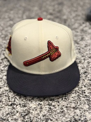 Atlanta Braves 150 Anniversary Cap 7 3/8 Tomahawk - Image 1 of 4