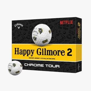 NEW Callaway Chrome Tour Happy Gilmore 2 "It's All in the Hips" Golf Balls 2 dz - Picture 1 of 3