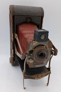 EASTMAN KODAK No.1 A Model D Folding Pocket Camera VINTAGE 1909 Red Bellows - Picture 1 of 22