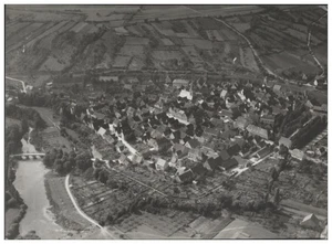 ZZ-2310/ Röttingen  Luftbild Foto 18 x 13 cm ca.1938 - Picture 1 of 2