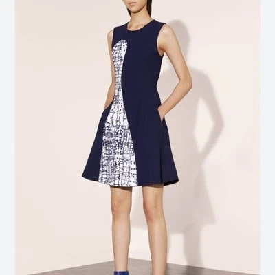 Prabal Gurung, vestido azul marino, talla 12 Foto 1 de 4