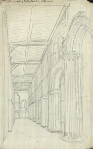 Rochester Cathedral Kent - Bleistiftzeichnung - Anfang 19. Jahrhundert - Bild 1 von 3