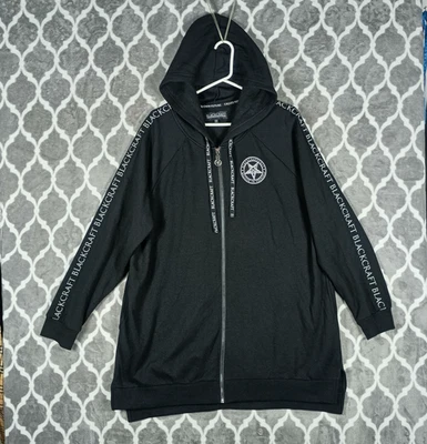 Sudadera con Capucha Blackcraft Cult para Mujer 2XL Negra Cremallera Completa Larga Gótica Foto 1 de 4