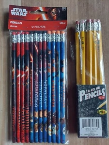 STAR WARS THE FORCE AWAKENS 12 STÜCK BLEISTIFTE PLUS PACKUNG MIT 9 #2 BLEISTIFTEN 0,21 STIFTE - Bild 1 von 3