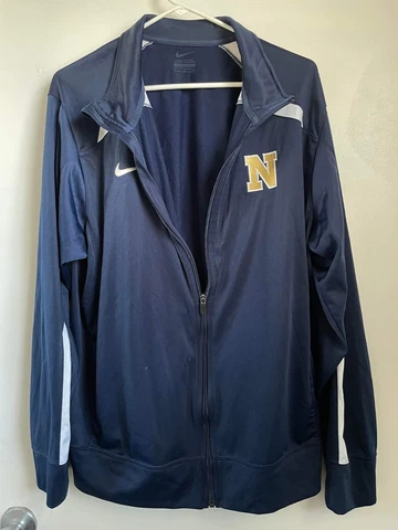 Nike Navy Midshipmen Full Zip Jacket Size Large Cover