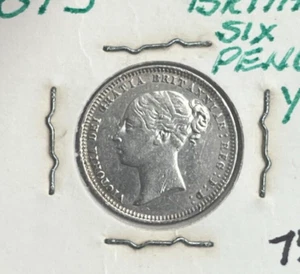 1873 Great Britain 6 Pence - Die# 19 - Silver L2 - Picture 1 of 2