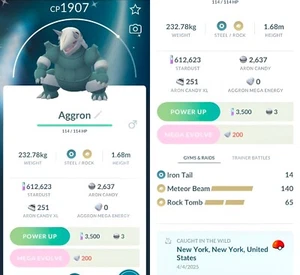 Shiny Aggron | registrado o amistad durante 30 días | Pokemon Trade Go✨ - Imagen 1 de 2