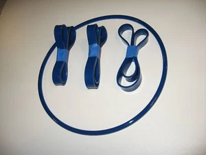 3 URETHANE BAND SAW TIRES AND 1 ROUND DRIVE BELT FOR HUVEMA HU 360 BAND SAW - Picture 1 of 5