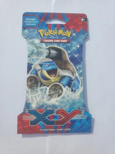 Pokemon XY Base Set SLEEVED Booster pack (Mega-Blastoise Artwork) - Picture 1 of 2
