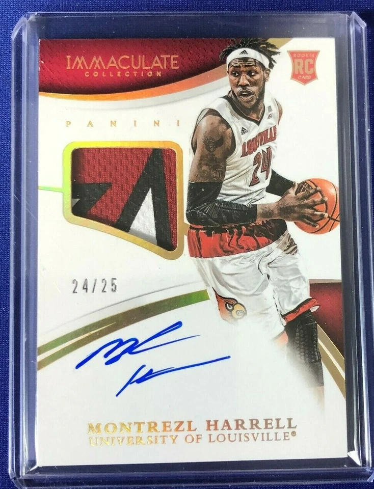 2015 Panini Immaculate Multi MONTREZL HARREL RPA RC PATCH AUTO #24/25 Lakers - Image 1 of 1