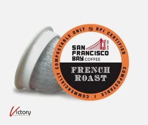 NIOB San Francisco Bay Compostable Coffee Pod | French Roast | OneCUP™ 8 Count - Picture 1 of 7