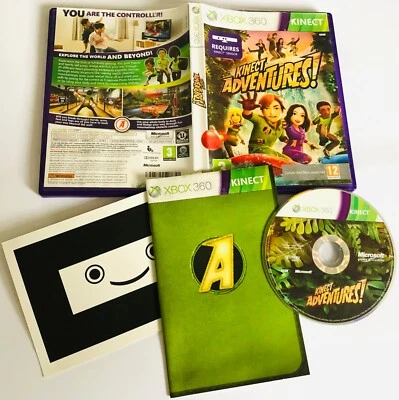 XBOX 360 Kinect Adventures! Microsoft Video Game PAL 3+ 2010 Boxed Original Case - Image 1 of 4