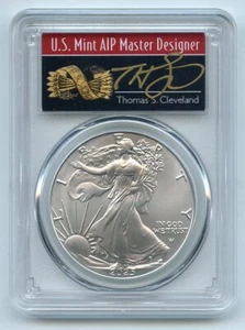 2025 $1 American Silver Eagle PCGS MS70 FS Thomas Cleveland Arrows 1 of 500 - Picture 1 of 2