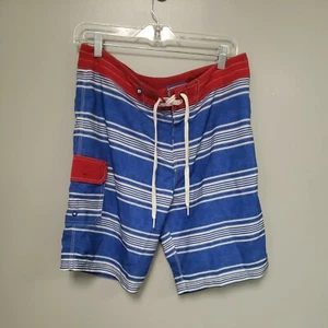 Sperry Top Sider Board Shorts Mens Size 32 Surf Paddle Red White & Blue  - Picture 1 of 4