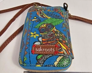 Sakroots Peace Zip Around Smartphone Wristlet Crossbody Peace Top Zustand! - Bild 1 von 9