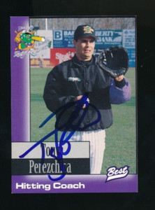 1997 Best Norwich Navigators Tony Perezchica #3 signed auto autograph swsw6
