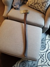 Modern Woodmen of America Fraternal Antique Display Parade Axe Total showpiece