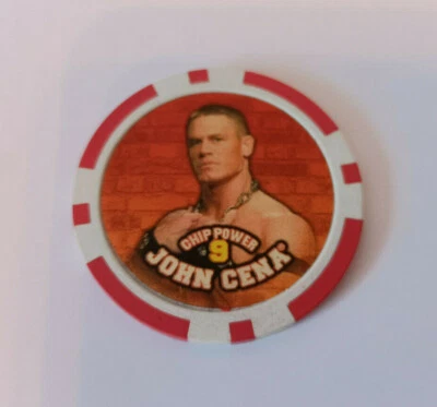 WWE Power Chipz John Cena Raro Coleccionable Lucha Superstar Chip (REF:012) - Imagen 1 de 2