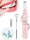 Ultrasonic Dental Scaler Tooth Tartar Plaque Calculus Remover Teeth Cleanin Pink