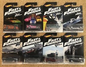 Hot Wheels 2016 Walmart Fast & Furious Complete Set of 8 Charger S2000 *SEE PICS