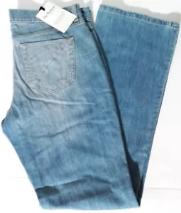 New York & Company Boot Cut Stretch Destructed Jeans Women's Size 10 34 X 32 New - Picture 1 of 8