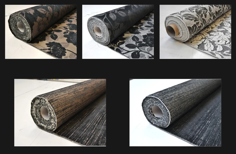 Jacquard Chenille Möbelstoff Polsterstoff Dekostoff Meterware Stoff Floral Blume - Bild 1 von 1