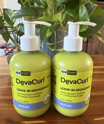 DevaCurl Leave-In Decadence Moisturizing Conditioner ~ 2 X 8oz