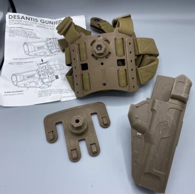 DeSANTIS Beretta 92FS 92F 92 M9 Holster Stryker Brown, Leg -rare Find - Image 1 of 4