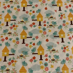 "Bloom Where You're Planted" Floral Fabric By Lori Whitlock For Riley Blake 1+Yd - Picture 1 of 13