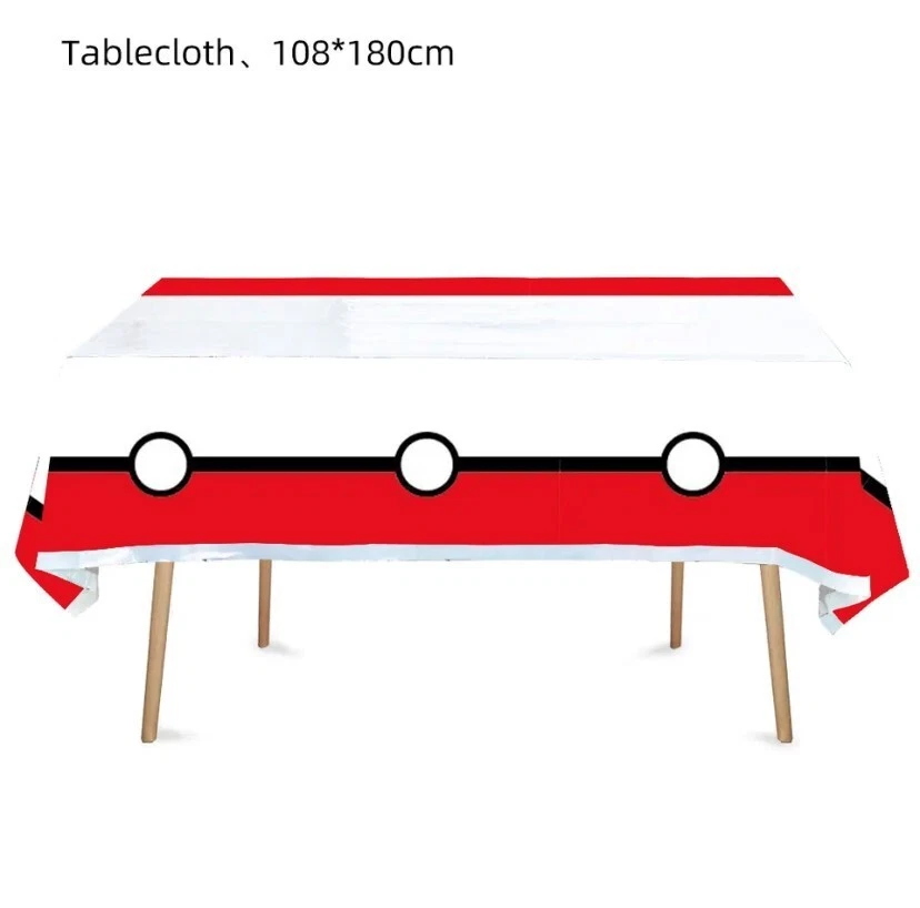 Pokemon Party Plastic Table Cover 108cm x 180cm AU Stock - image 1 of 1