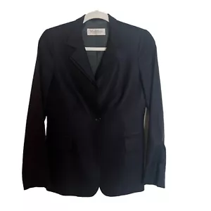 Blazer Max Mara para mujer de lana y seda en negro talla Us 6 - Imagen 1 de 11