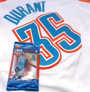 Kevin Durrant OKC Thunder adidas Boys SEWN Jersey/2012-2013 NBA HOOPS 5 Pack - Picture 1 of 12