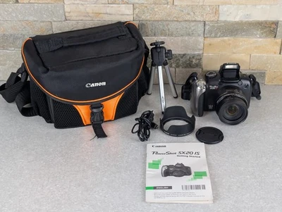 Canon PowerShot SX20 IS 12.1MP Digital Camera BUNDLE  TESTED WORKING - Image 1 of 4