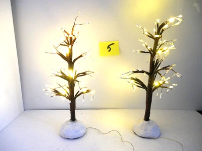 LEMAX  2 sapins fibre optique clignotants - Photo 1/4