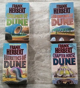 Frank Herbert Dune Paperback Lot 1985 NEL Children God Emperor Heretics Chapter - Picture 1 of 10