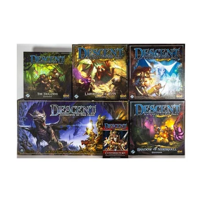 Juego de mesa FFG Descent 2nd Ed Collection #66 - 2 juegos base + 4 expansiones en muy buen estado+/ex Foto 1 de 2