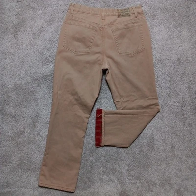 Red Head Jeans Mens 34x30 Tan Relaxed Fit Flannel Lined Workwear Chore Outdoors - Изображение 1 из 4